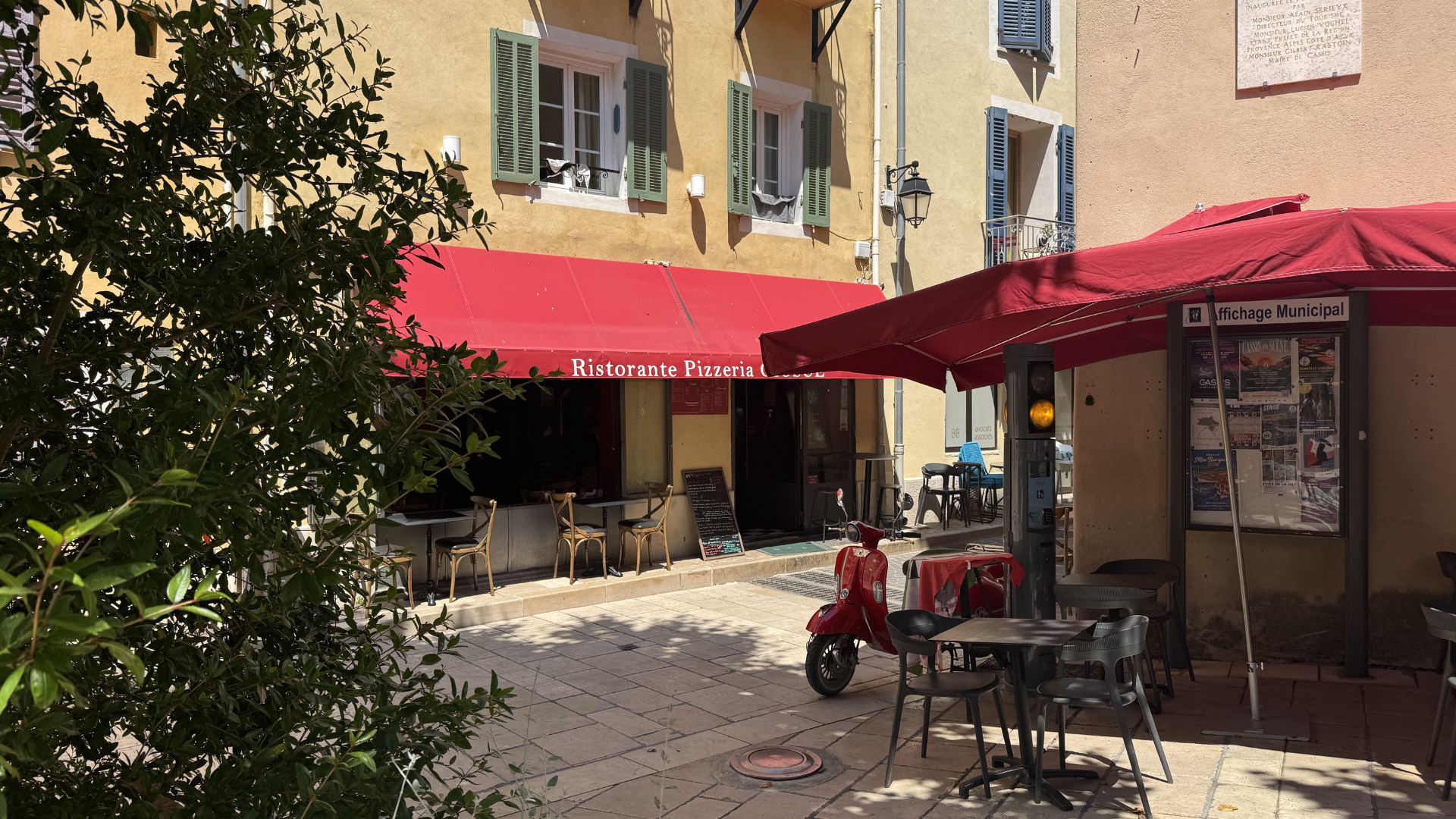 Devanture du Restaurant Pizzeria Giosué à Cassis